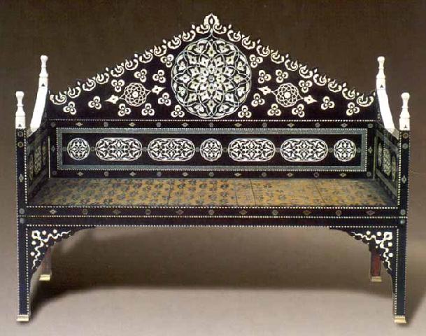Mother Of Pearl Inlaid, Campaign Throne, Topkapi Museum